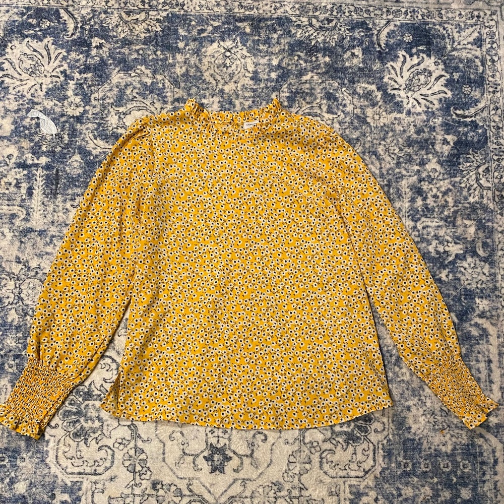 Carolina Belle Yellow Floral Blouse